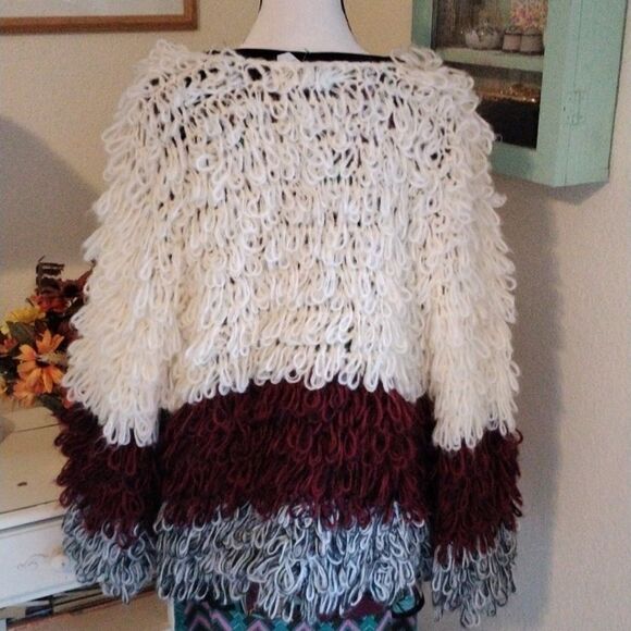 Hayden Shaggy Sweater. Y2k. Colorblock,  Austin Powers - Picture 5 of 8